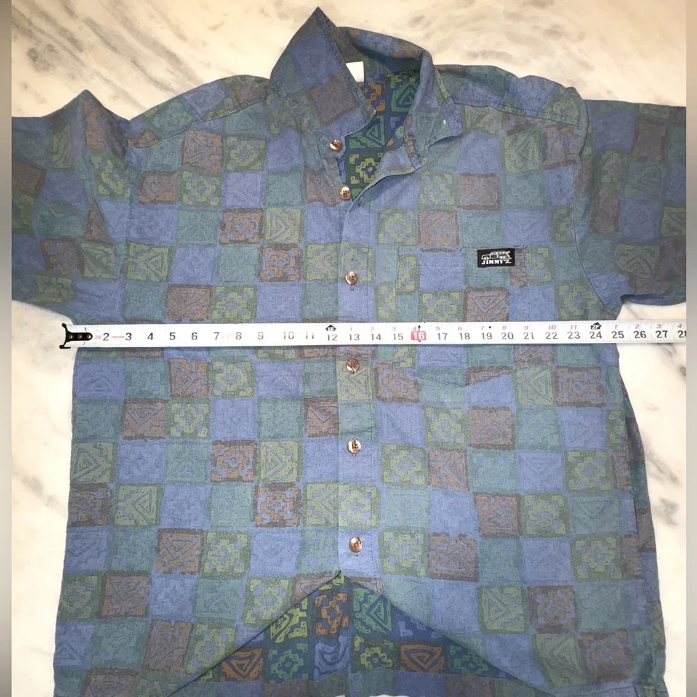 Vintage JIMMYZ Men’s Button Down Surf Shirt 1984 Made in the USA Sz XL - Picture 7 of 7